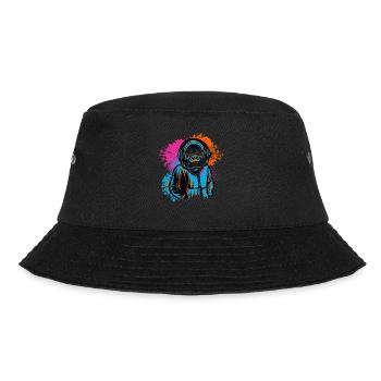 DJ Monkey Music Party Fun Sunglasses Fun Dancing C - Bucket Hat - black - Front - Lela (165cm)