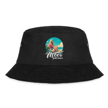 The sea always goes on holiday trips - Bucket Hat - black - Front - Lela (165cm)