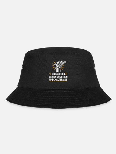 Mein FI-Schalter und ich Witz mit Spannung - Bucket Hat - Schwarz