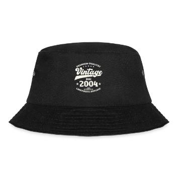 Vintage Mai 2004 Jahrgang 2004 Geburtstag 2004 - Bucket Hat - Schwarz - Vorne - Lela (165cm)