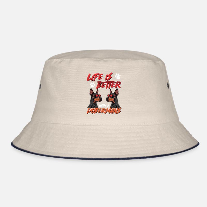 Dobermänner LIFE IS BETTER WITH A DOBERMANS Bucket Hat