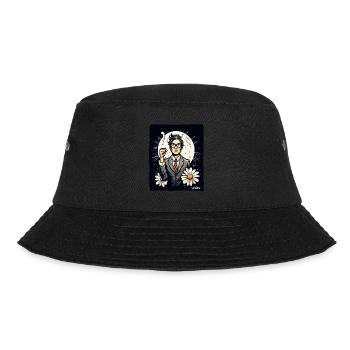 Japanischer Mitarbeiter kämpft für Freiheit - Bucket Hat - Schwarz - Vorne - Lela (165cm)