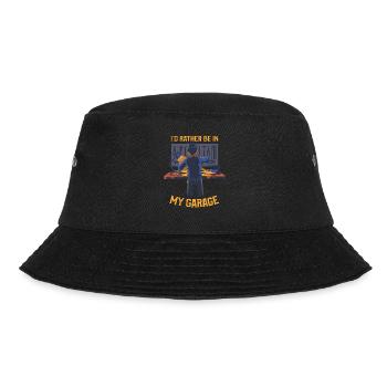 I'd Rather Be In My Garage Automotive Mechanic - Bucket Hat - black - Front - Lela (165cm)
