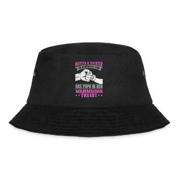 Mutter & Tochter Zusammen unschlagbar - Bucket Hat - Schwarz - Vorne - Lela (165cm)