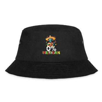 Alien No Mexican Funny Fiesta Saying - Bucket Hat - black - Front - Lela (165cm)
