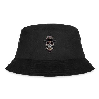Dia De Muertos Mexico Sugar Skull Design - Bucket Hat - black - Front - Lela (165cm)