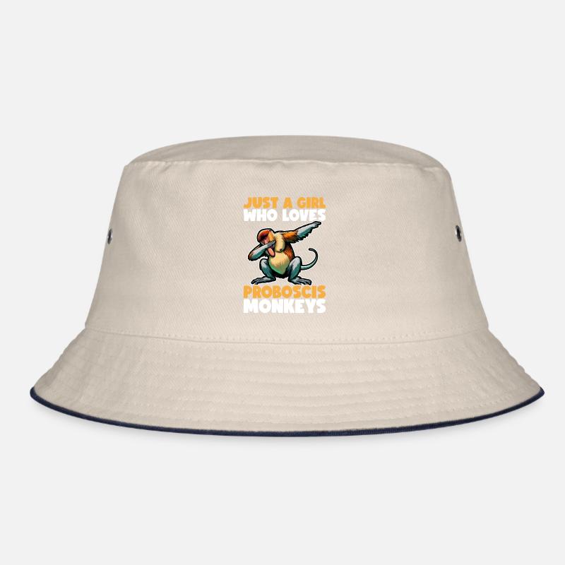 Proboscis Monkey Dabbing Monkey Gift Monkeys Bucket Hat