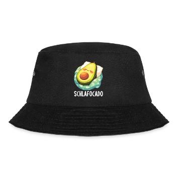 Schlafocado Official Sleep Shirt - Bucket Hat - black - Front - Lela (165cm)