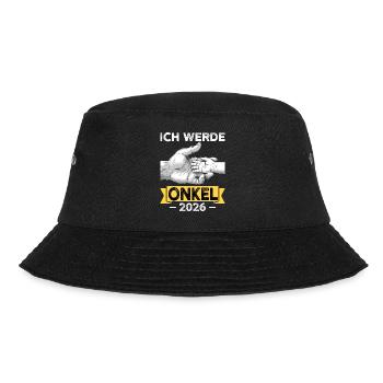scIch werde Onkel 2026 - Bucket Hat - Schwarz - Vorne - Lela (165cm)