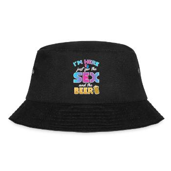 I'm just here for the beer - Bucket Hat - black - Front - Lela (165cm)