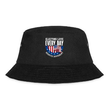 Electing Love Every Day Unity Patriotic American - Bucket Hat - black - Front - Lela (165cm)