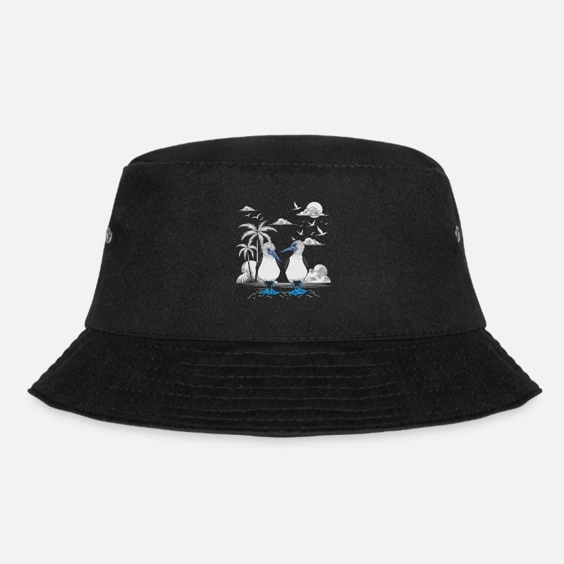 Blaufußtölpel Galapagos Islands - Bucket Hat - Schwarz