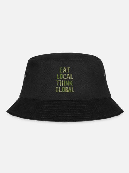 Farmers Market Farmer Agriculture Farming Food - Bucket Hat - Schwarz