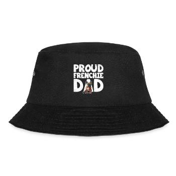 French Bulldog Fan Merchandise Proud Frenchie - Bucket Hat - black - Front - Lela (165cm)