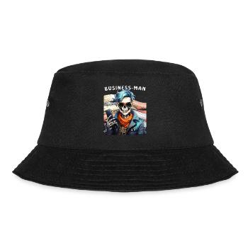 SKELETT MANN BUSINESS MAN - Bucket Hat - Schwarz - Vorne - Lela (165cm)