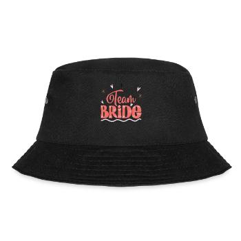Team Braut Brautjungfer Junggesellenabschied Braut in spe - Bucket Hat - Schwarz - Vorne - Lela (165cm)