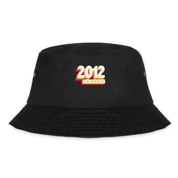 January 2012 0 12 Years Man Woman Birthday - Bucket Hat - black - Front - Lela (165cm)