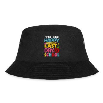 Letzter Schultag Abschluss Sommerferien Schüler - Bucket Hat - Schwarz - Vorne - Lela (165cm)