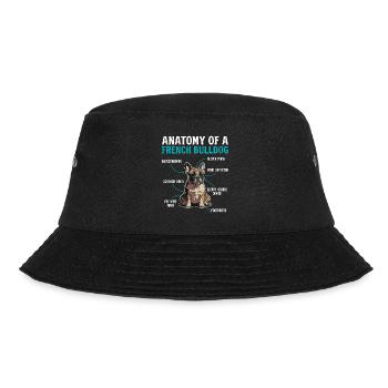 Anatomy of a French Bulldog - Bucket Hat - black - Front - Lela (165cm)