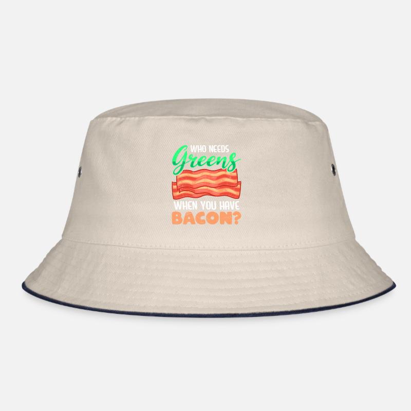 Lustig Fleischesser Who Needs Greens Have Bacon Bucket Hat