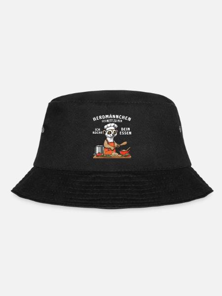 HERDMÄNNCHEN SEI NETT ZU MIR - Bucket Hat - Schwarz