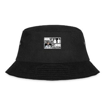 Psychiatrist My Problem My Pictogram Dad Therapist - Bucket Hat - Schwarz - Vorne - Lela (165cm)
