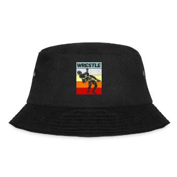 Suplex Kampfsportler Ringen Training Wettkampf - Bucket Hat - Schwarz - Vorne - Lela (165cm)