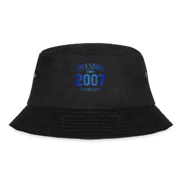 February 2007 - Birthday in February Awesome - Bucket Hat - black - Front - Lela (165cm)