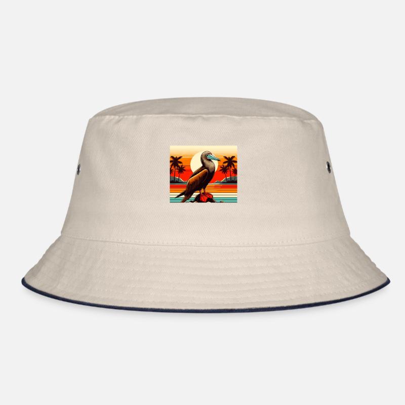 Retro Redfoot Booby Bucket Hat