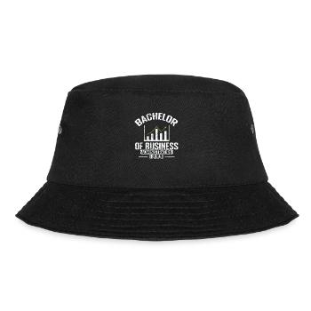 Bachelor of Business Administration (B.B.A.) - Bucket Hat - Schwarz - Vorne - Lela (165cm)