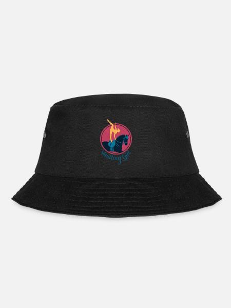 Liebt Pferd Voltigieren Geschenk - Bucket Hat - Schwarz