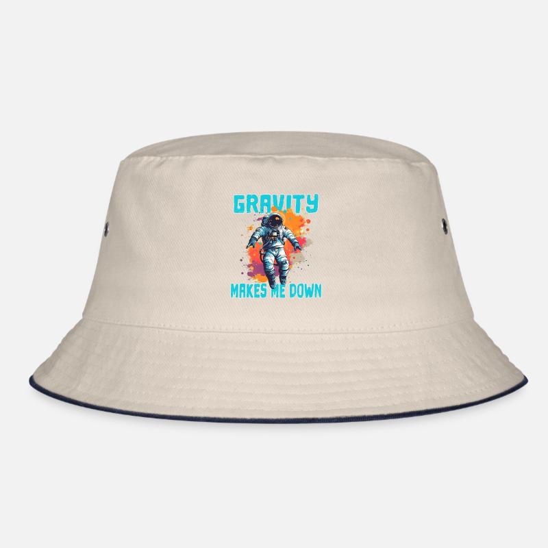 Gravity Makes Me Down - Astronaut Sprüche Bucket Hat
