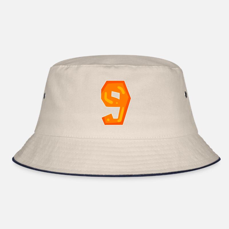 Numéro 9 - Neuf - 9 Motif Orange Bob