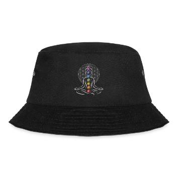 Meditation Chakra - Bucket Hat - black - Front - Lela (165cm)