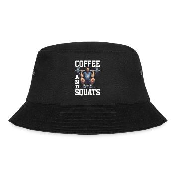 Coffee And Squats 15 - Bucket Hat - black - Front - Lela (165cm)