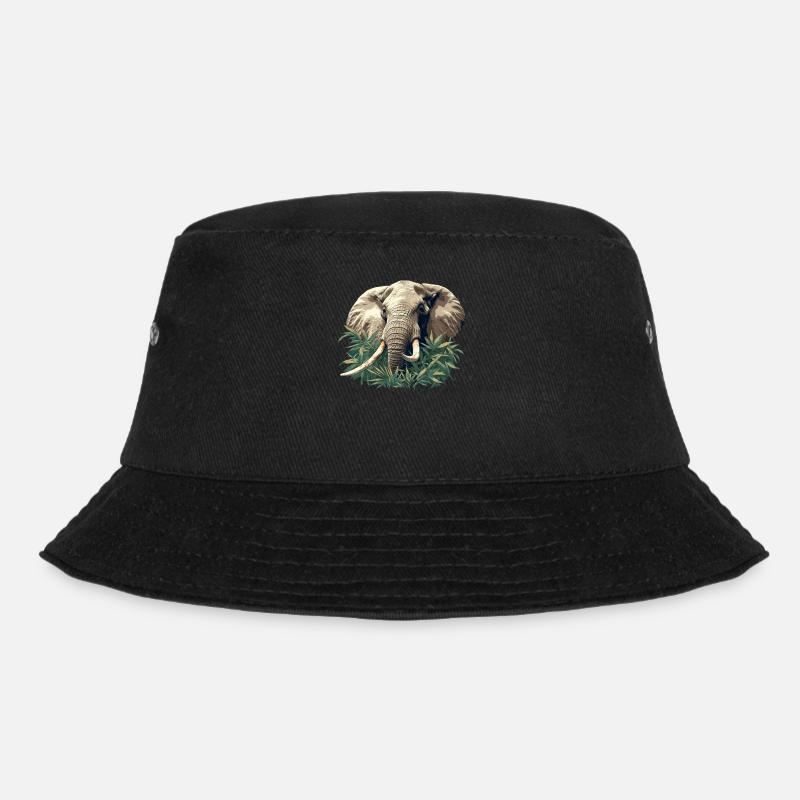 Elefanten Elefant - Bucket Hat - Schwarz