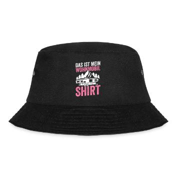 Camping Camper Caravan Geschenk - Bucket Hat - Schwarz - Vorne - Lela (165cm)