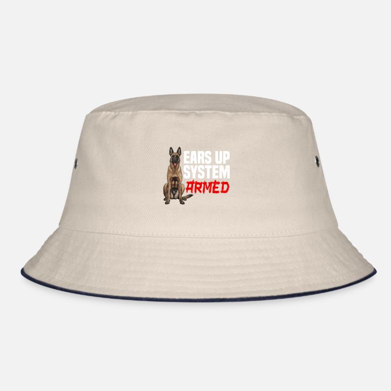 Belgischer Schäferhund EARS UP SYSTEM ARMED Bucket Hat