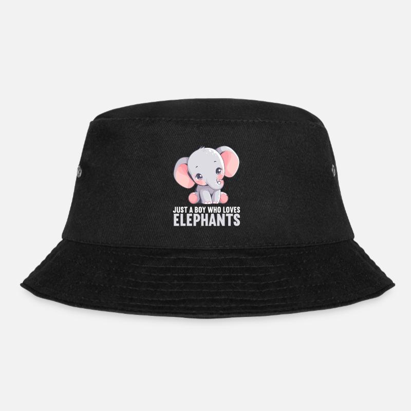 Elefanten Elefant - Bucket Hat - Schwarz