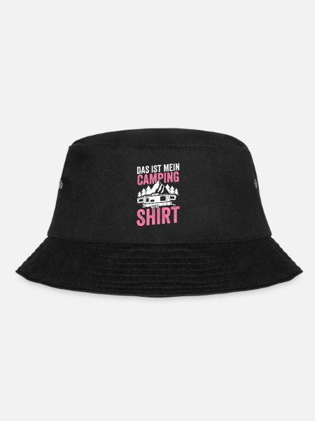 Camping Camper Campen Geschenk - Bucket Hat - Schwarz