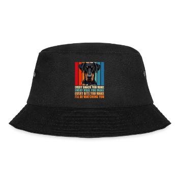 Doberman Dog EVERY SNACK YOU MAKE Fun - Bucket Hat - black - Front - Lela (165cm)