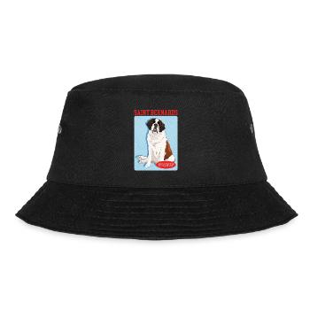 Bernhardiner Hunde St. Bernhardshund Geschenk - Bucket Hat - Schwarz - Vorne - Lela (165cm)