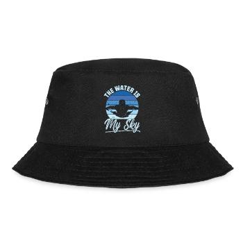 Swimmer The Water Is My Sky Loves Diving Swimmers - Bucket Hat - Schwarz - Vorne - Lela (165cm)