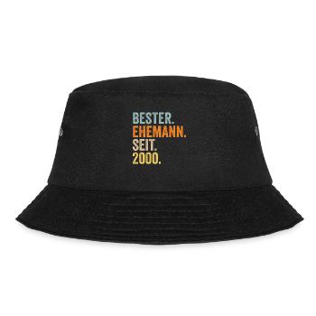 Valentinstag Bester Ehemann Seit 2000 - Bucket Hat - Schwarz - Vorne - Lela (165cm)