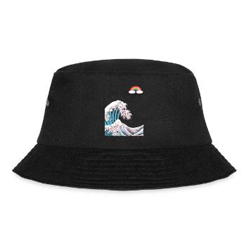 Trau dich, du selbst zu sein - Trans LGBT Farben in der - Bucket Hat - Schwarz - Vorne - Lela (165cm)
