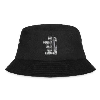 But At Least I Can Play Harmonica Harmonist - Bucket Hat - black - Front - Lela (165cm)