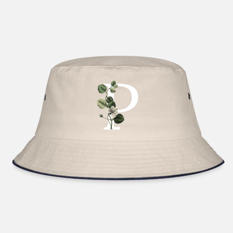 Letter P Green Botany Bucket Hat