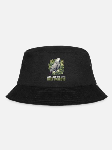 Graupapageien Graupapagei - Bucket Hat - Schwarz