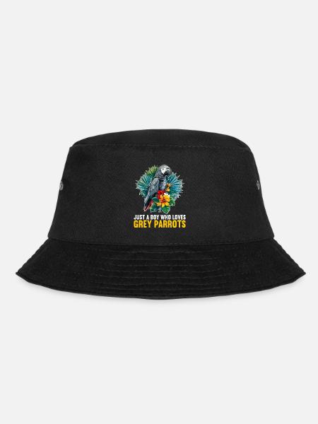 Graupapageien Graupapagei - Bucket Hat - Schwarz