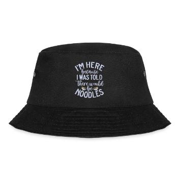 Noodle Lover Gifts - Bucket Hat - Schwarz - Vorne - Lela (165cm)